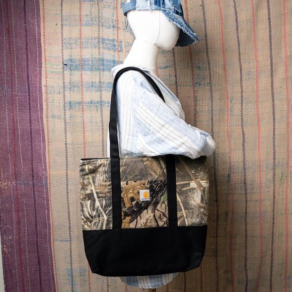 Upcycled handmade carhartt tote bag - Picture 2 of 7